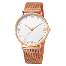 Load image into Gallery viewer, Ultra-thin Rose Gold Watch Minimalist Mesh Women Watch