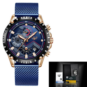 2020 New Blue Casual Fashion Watch Men