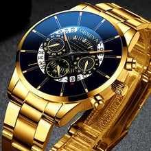 Load image into Gallery viewer, Quartz Gold Watch Men
