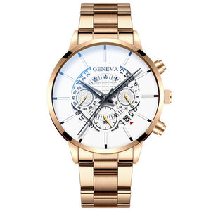 Quartz Gold Watch Men