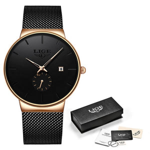 LIGE Quartz Watch Women And Men Watch