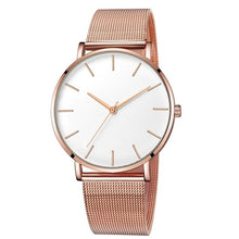 Load image into Gallery viewer, Ultra-thin Rose Gold Watch Minimalist Mesh Women Watch
