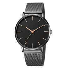 Load image into Gallery viewer, Ultra-thin Rose Gold Watch Minimalist Mesh Women Watch
