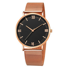 Load image into Gallery viewer, Ultra-thin Rose Gold Watch Minimalist Mesh Women Watch
