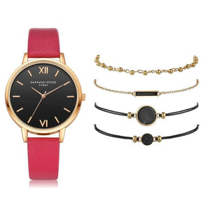 Watch Set Women 5pcs Woman Watch