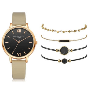 Watch Set Women 5pcs Woman Watch