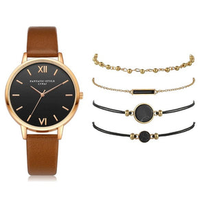 Watch Set Women 5pcs Woman Watch