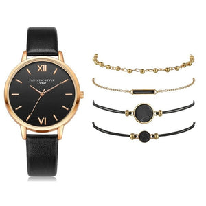 Watch Set Women 5pcs Woman Watch